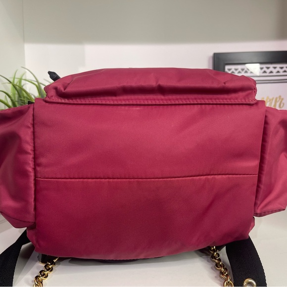Burberry Raspberry Pink Nylon Backpack - Picture 5 of 6